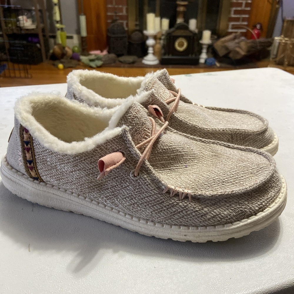 Hey Dude Womens Wendy Tribal Earth Shoes Loafers Size 7